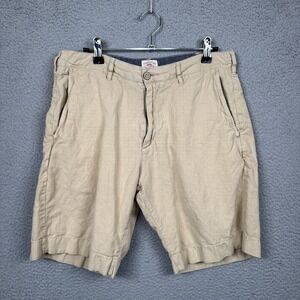Faherty‎ Shorts Mens 30x9 Beige Khaki Malibu Short Lightweight Linen Beach $98